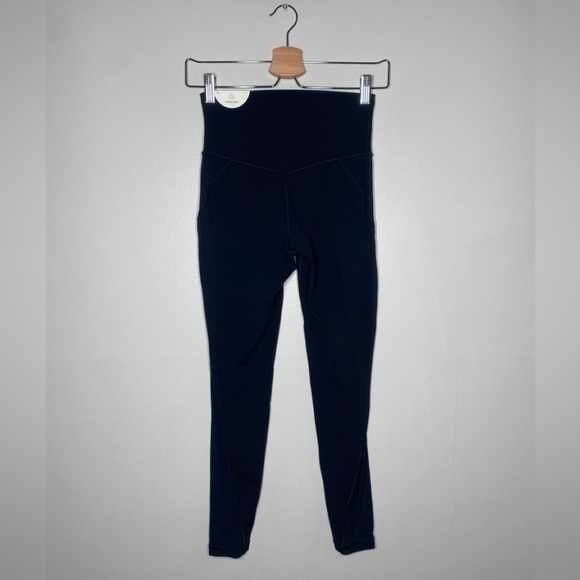 🏷️ NWT Aerie Real Me High Rise Mesh Leg 7/8 Black Leggings - Picture 2 of 9